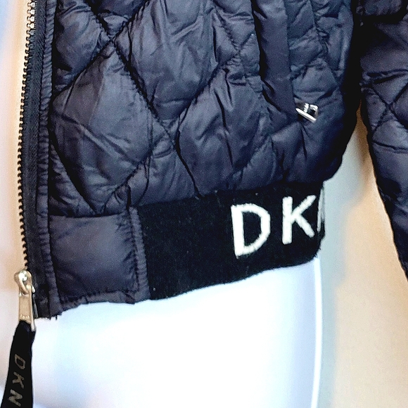 DKNY Girls' Puffer Jacket - Full Zip Up Winter Coat Quilted Coat Warm - Picture 10 of 16